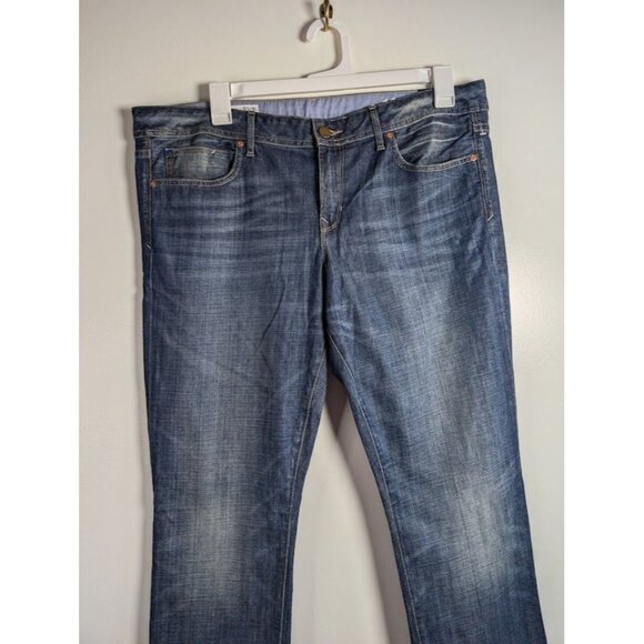 Gap 1969 Jeans Women's Size 33/16 40x32 Y2K Real Straight Mid Rise Slim Long NEW - Picture 3 of 9